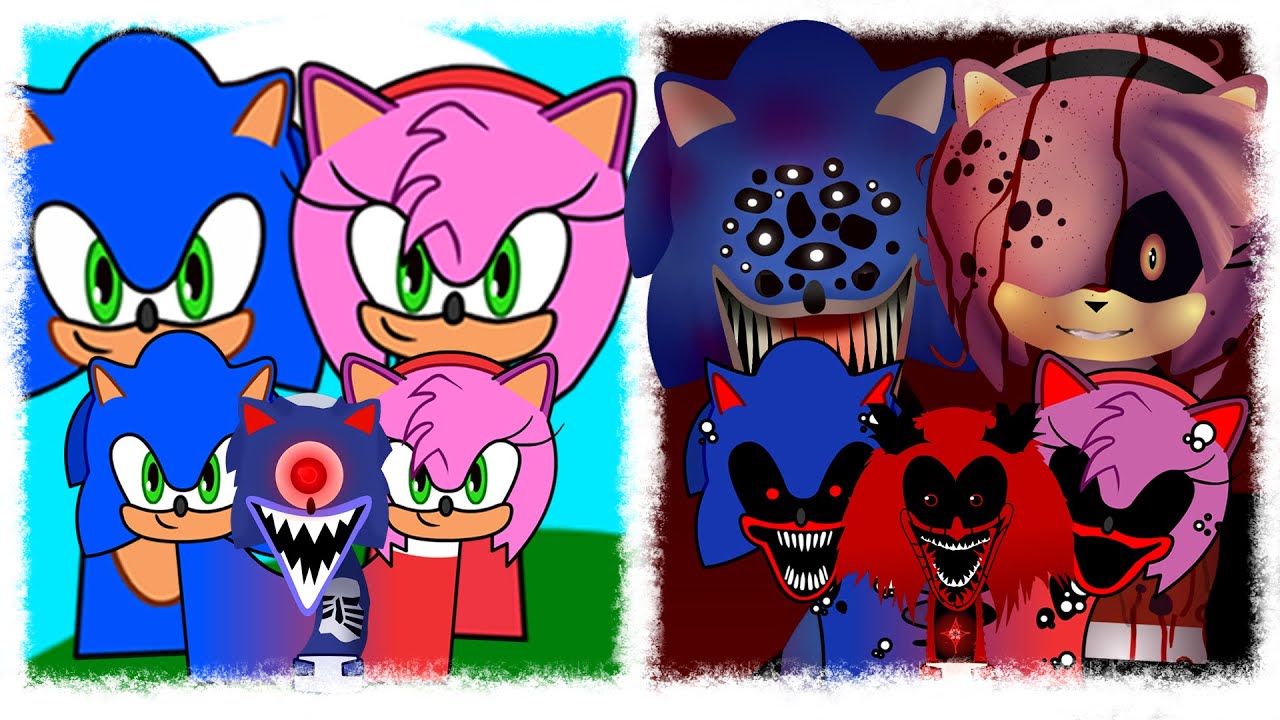 Sprunki OC FAMILY VERSION Amy Rose X Sonic Double // NEW!!!