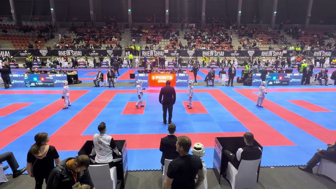 Rhein Shiai 10/1 2026, U10 drenge -30kg, 1/8 finale (rød): 3-0