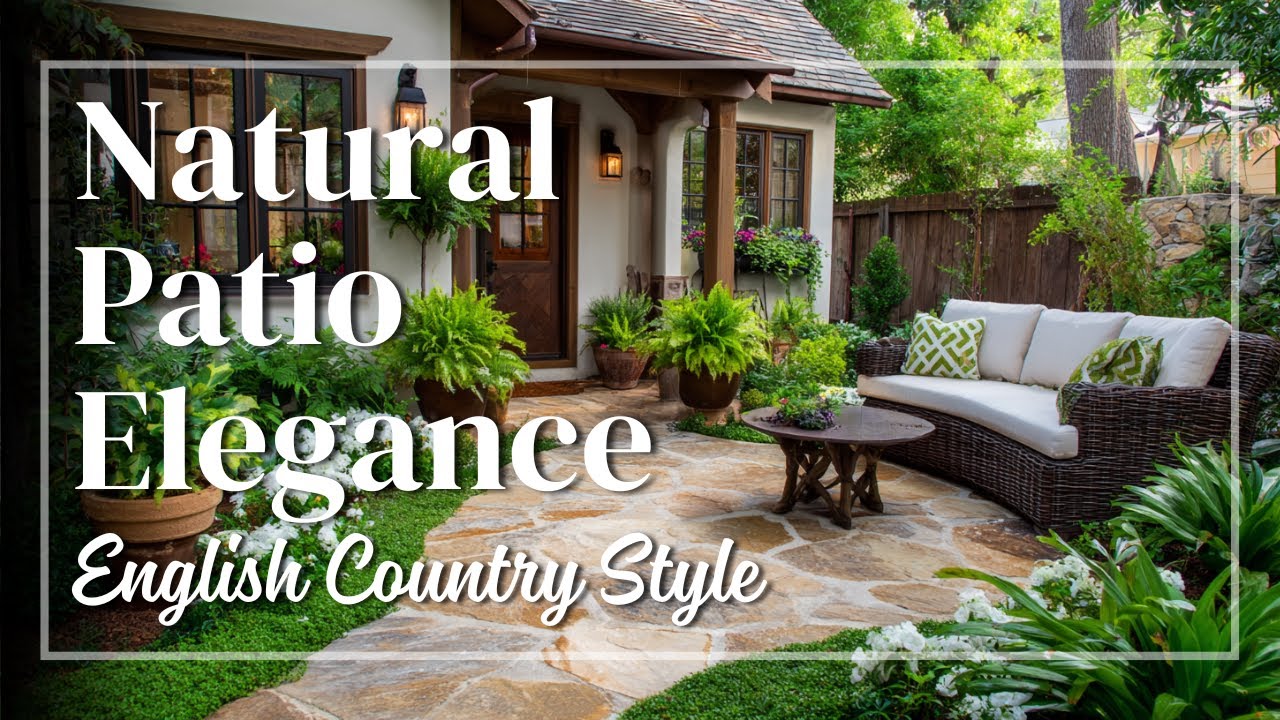 English Country Patio Decorating for Small Homes, Natural Beauty with Effortless Outdoor Grace
