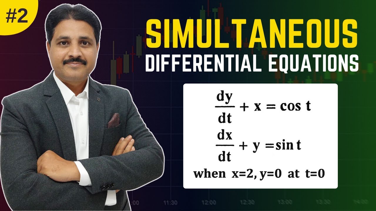 SIMULTANEOUS DIFFERENTIAL EQUATION SOLVED PROBLEM 2 | HIGHER ORDER DIFFERENTIAL EQUATION
