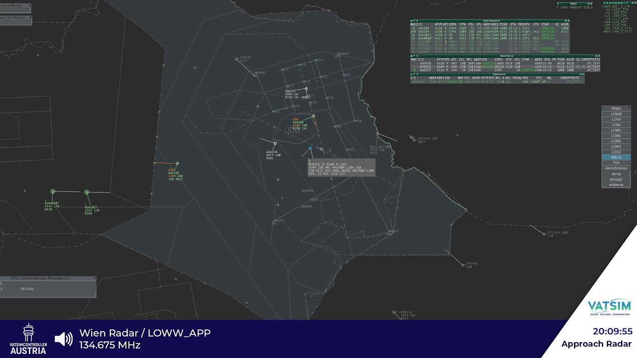 Vienna Radar / LOWW_APP on VATSIM