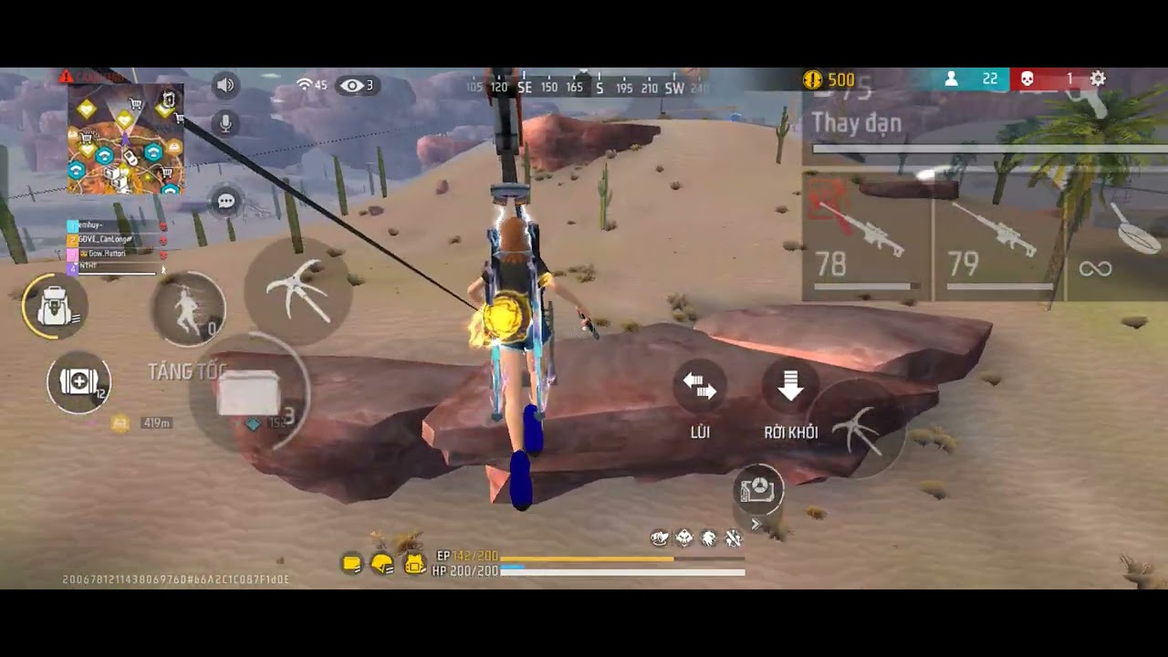 Trận đấu squad 4vs4 | 2 kills 2009 damage