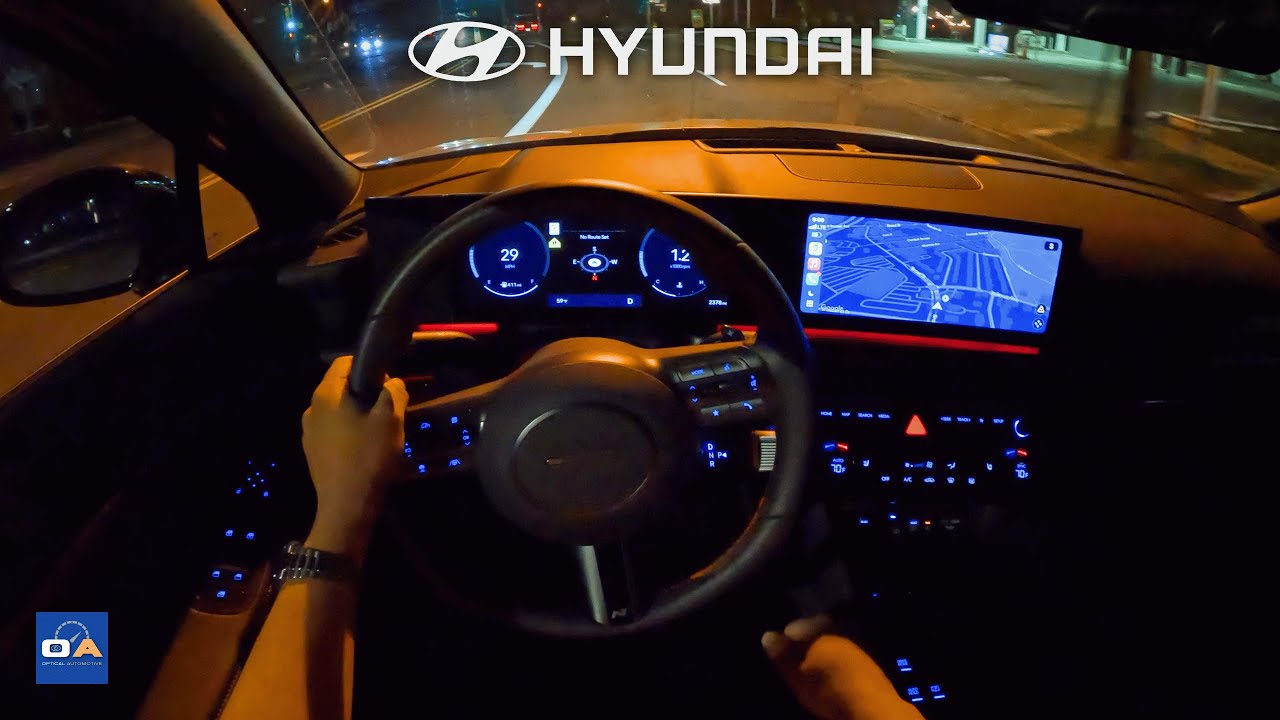 2025 Hyundai Sonata N-Line | POV Night Drive & Audio Test | ASMR | 4K