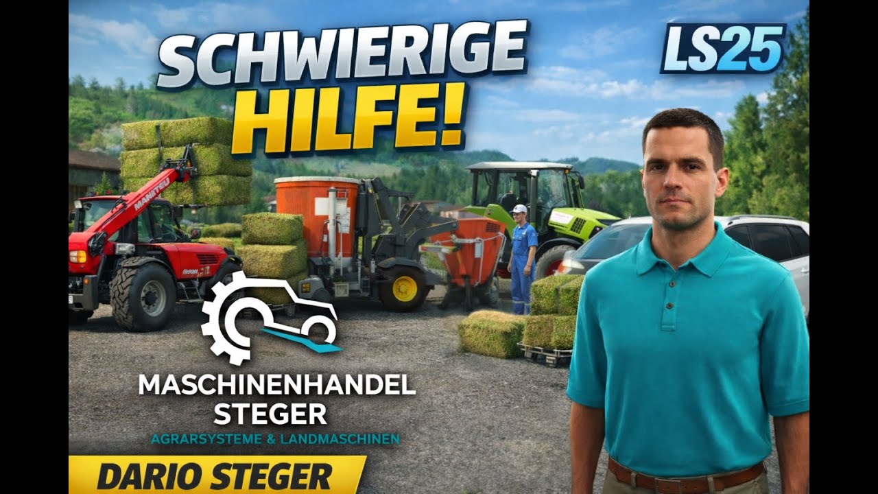 Unfreiwillige Hilfe am Scharmidahof – Ballen, TMR machen | Dario Steger #03 Geistal RP | LS25