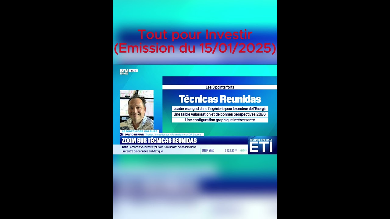 David RENAN - pr&eacute;sentation de TECNICAS REUNIDAS dans l'&eacute;mission 