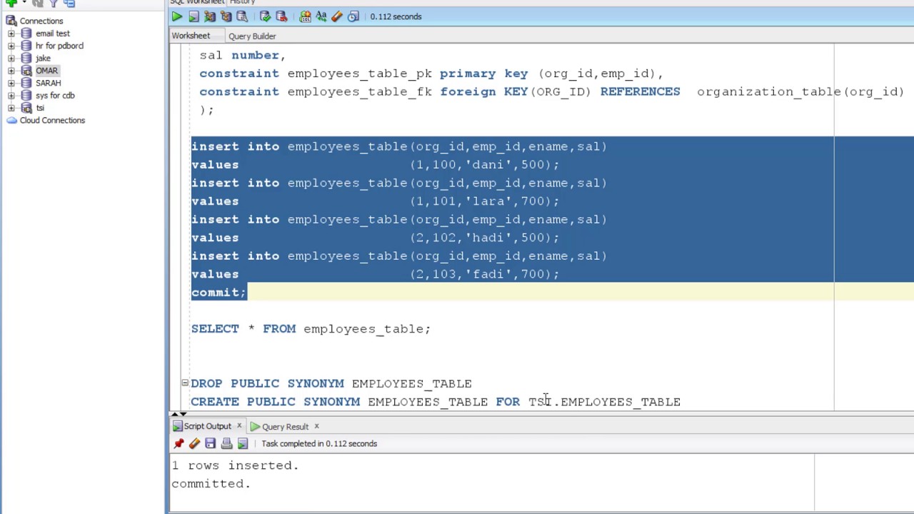 Fine Grained Access Control in oracle (FGAC) -عربي