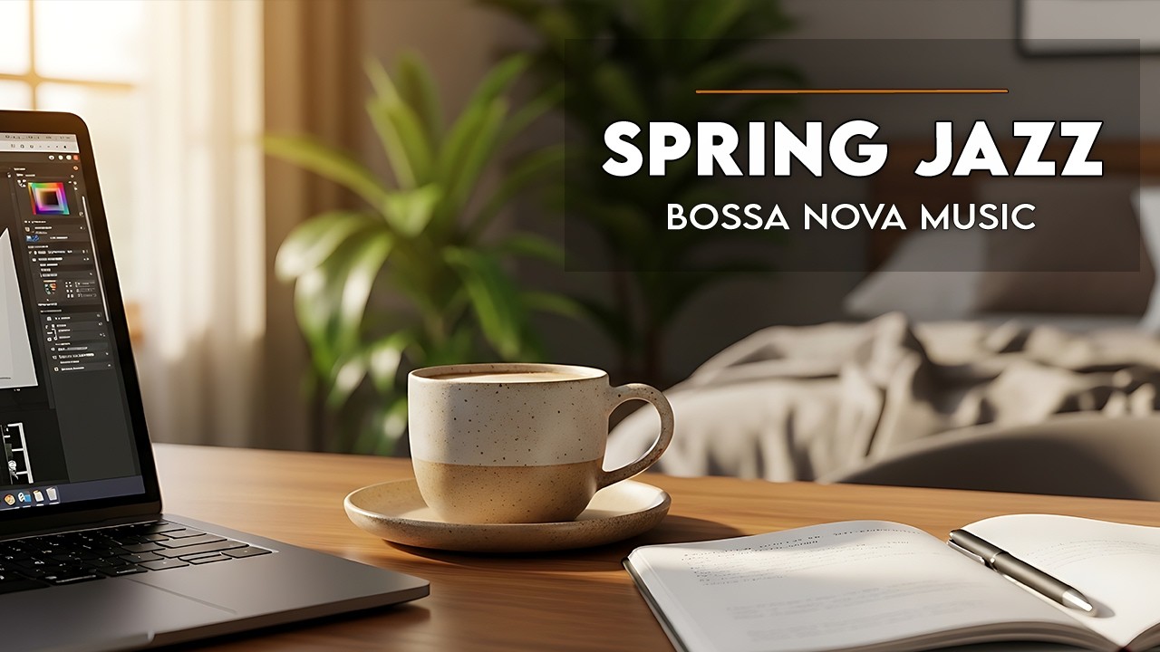 Spring Jazz & Bossa Nova 🌸 Cozy Jazz for Work & Study, Music for Focus & Productivity