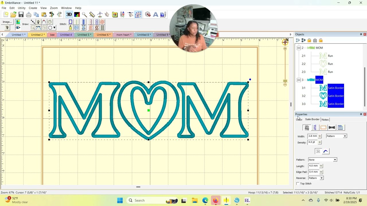 True Type Fonts for Applique Designs using Embrilliance Stitch Artist 1✂️