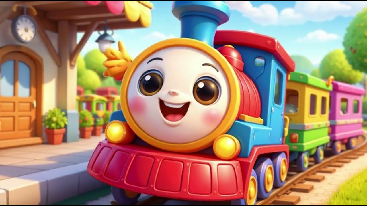 Trenzinho Colorido Passeando pela Cidade | Música Infantil | Rodinha Kids 🌈✨