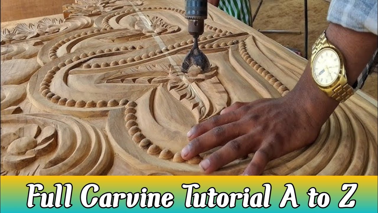 Full Carving Tutorial A to Z | Complete Wood Carving Guide | Furniture Art RD