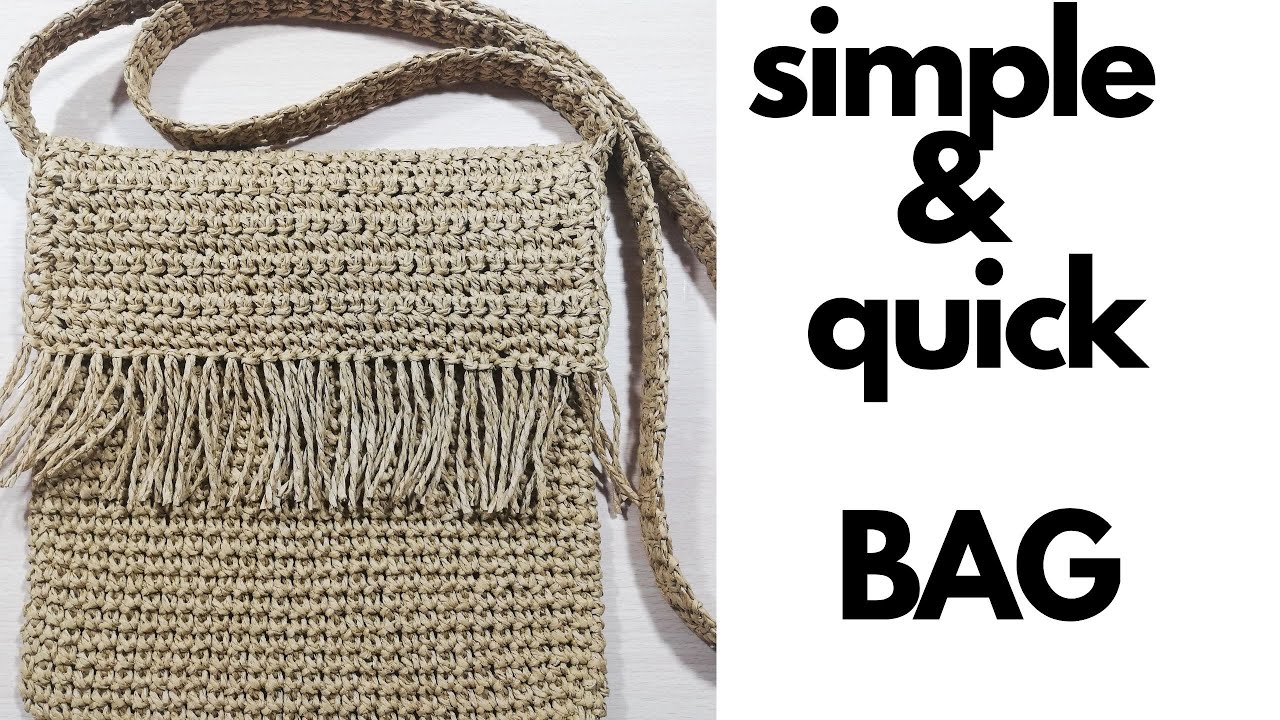 How to crochet summer bag   /   πως πλέκουμε καλοκαιρινή τσάντα  /