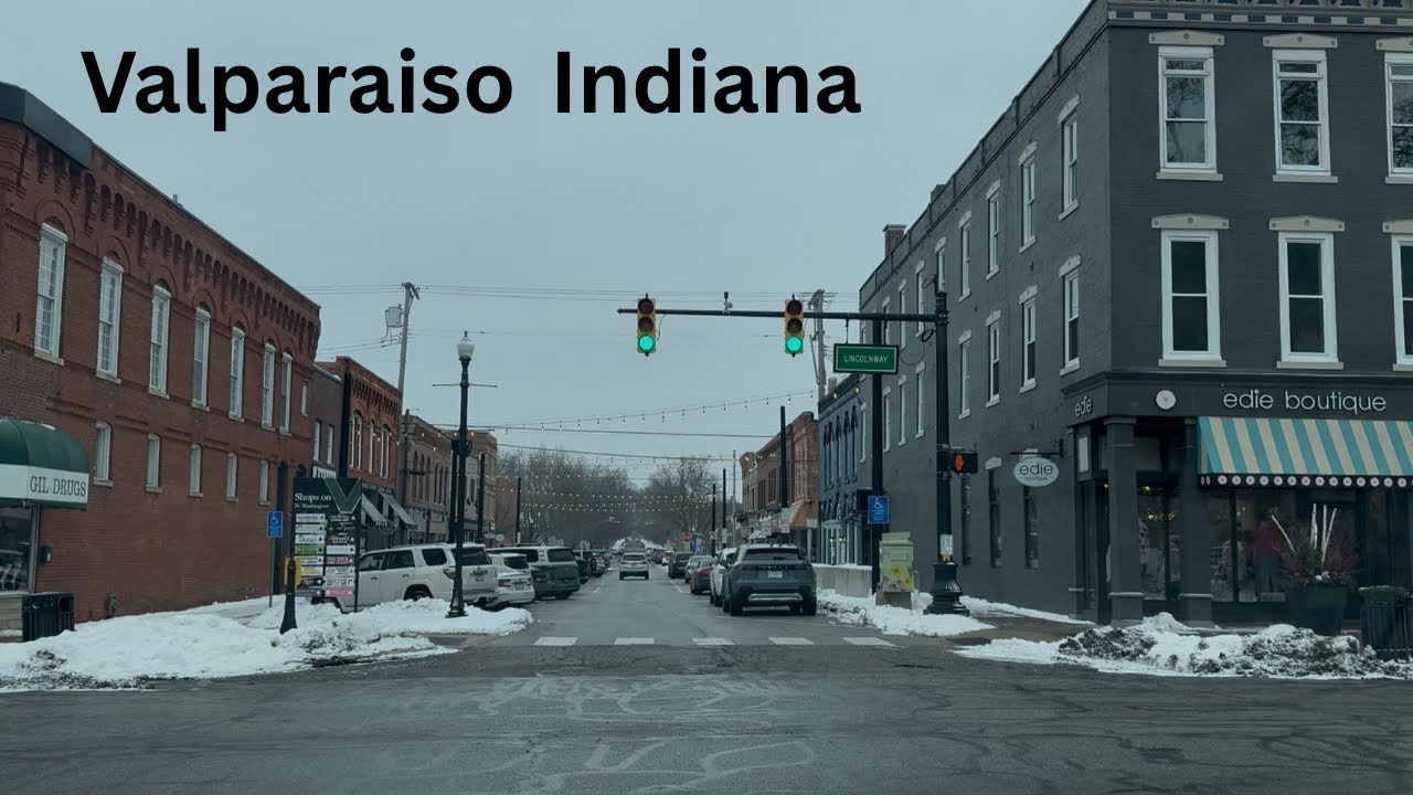 Drive Valparaiso, Indiana 4k 