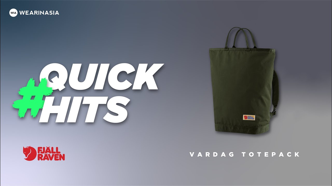 Quick Hits: Sekilas Fjallraven Vardag Totepack Dibawah 1 Menit