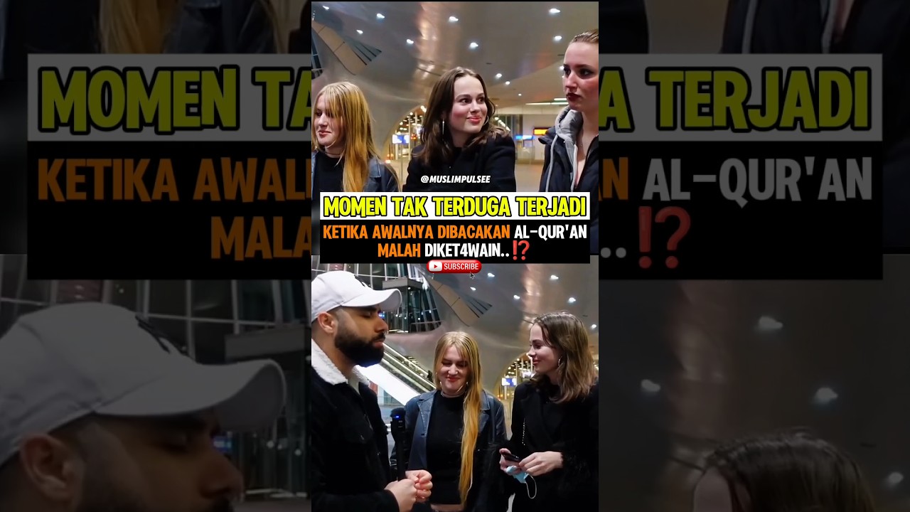 bacaan alquran diketaw4in wanita non muslim⁉️ #reaksi #quran #merdu #muallafdunia #quranrecitation