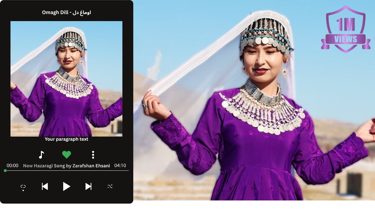 Zarafshan Ehsani - New Hazaragi Song (Omagh Dill) - آهنگ جدید هزارگی زرافشان احسانی اوماغ دل