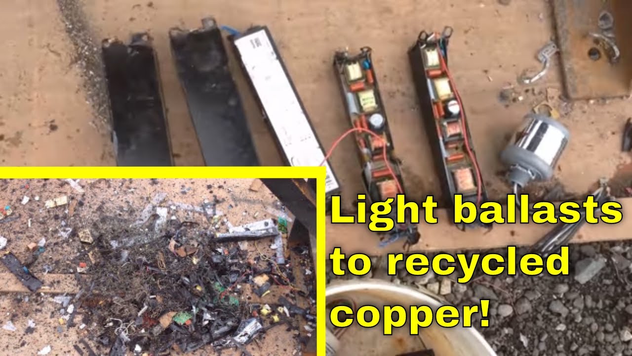 MBMMLLC.com: Scrapping/recycling light ballasts for copper, transformers, and circuit boards