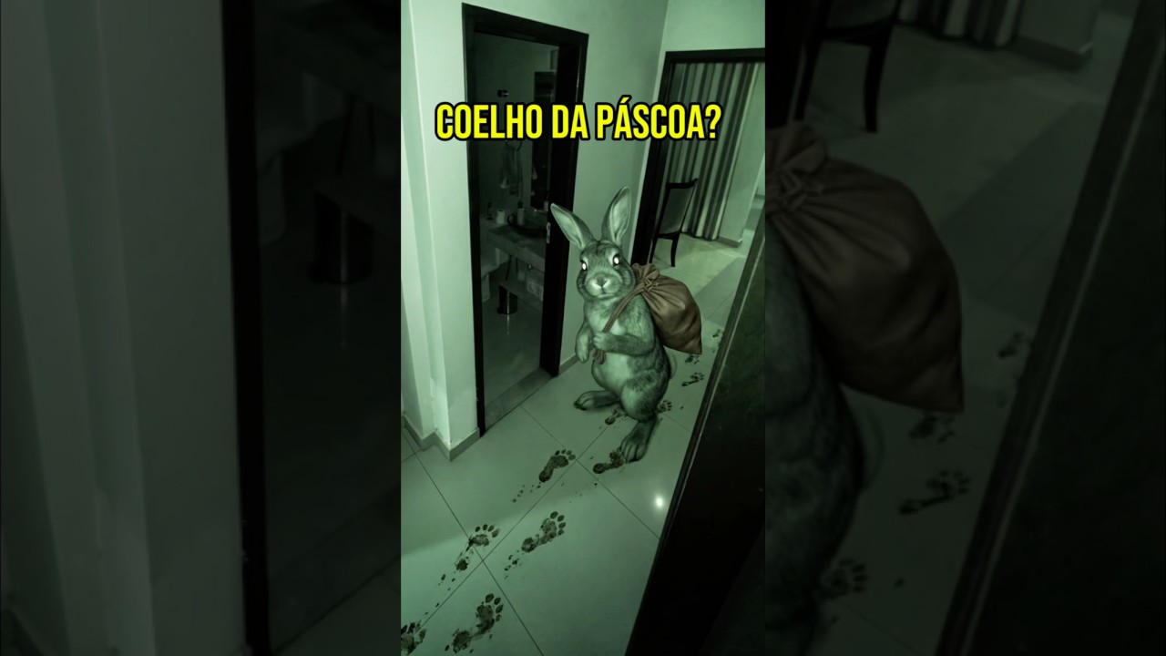 O COELHO DA P&Aacute;SCOA INVADIU MINHA CASA! 🐰😱