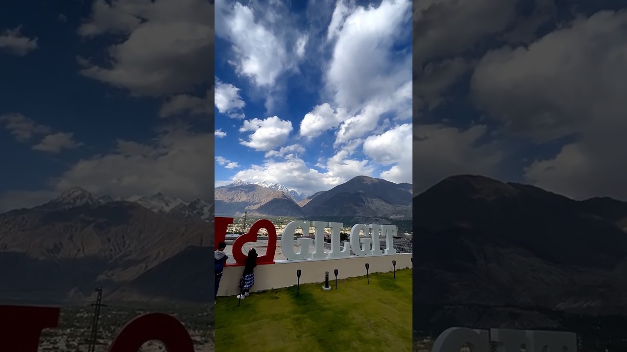 Gilgit City in a nice weather | 