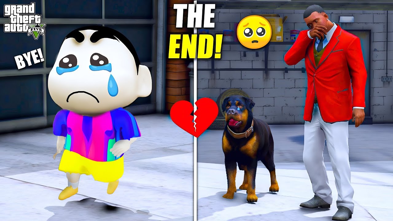 Shinchan Left Franklin & Nobita & Started leave With New Parents in Gta5 [ PART 2 ]
