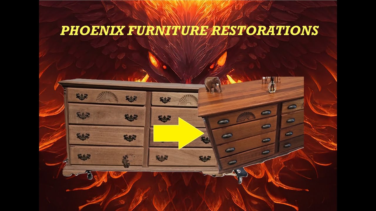 Restoration Of A Vintage Mahogany Dresser