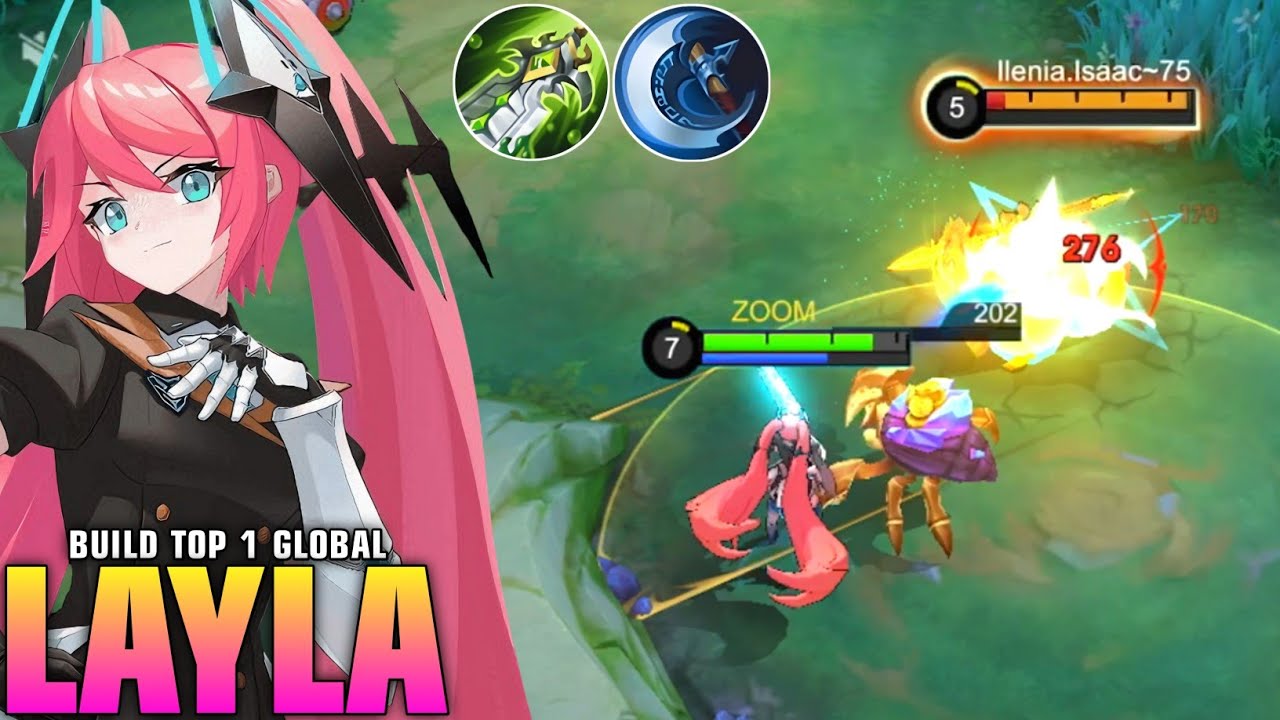 LAYLA BEST META DESTROYER BUILD FOR ONE SHOT!!🔥 (100% BROKEN!) - LAYLA BEST BUILD 2025! - MUST TRY