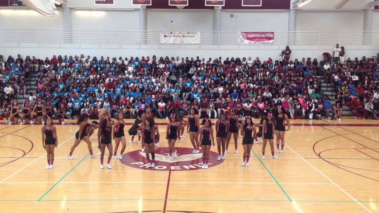 RHS cheer team 2014 pep rally