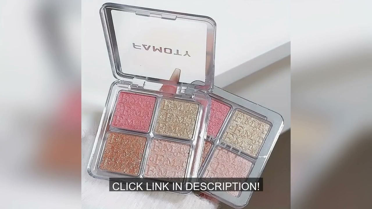 4 Color Face Highlighter Palette Illuminator Palette Natural Glow Waterproof Glitter Shimmer Baked P