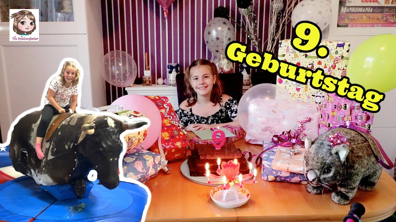 HANNAHS 9. GEBURTSTAG 🎂 Geschenke auspacken + Bullen reiten im Indoorspielplatz &hearts; Spezial