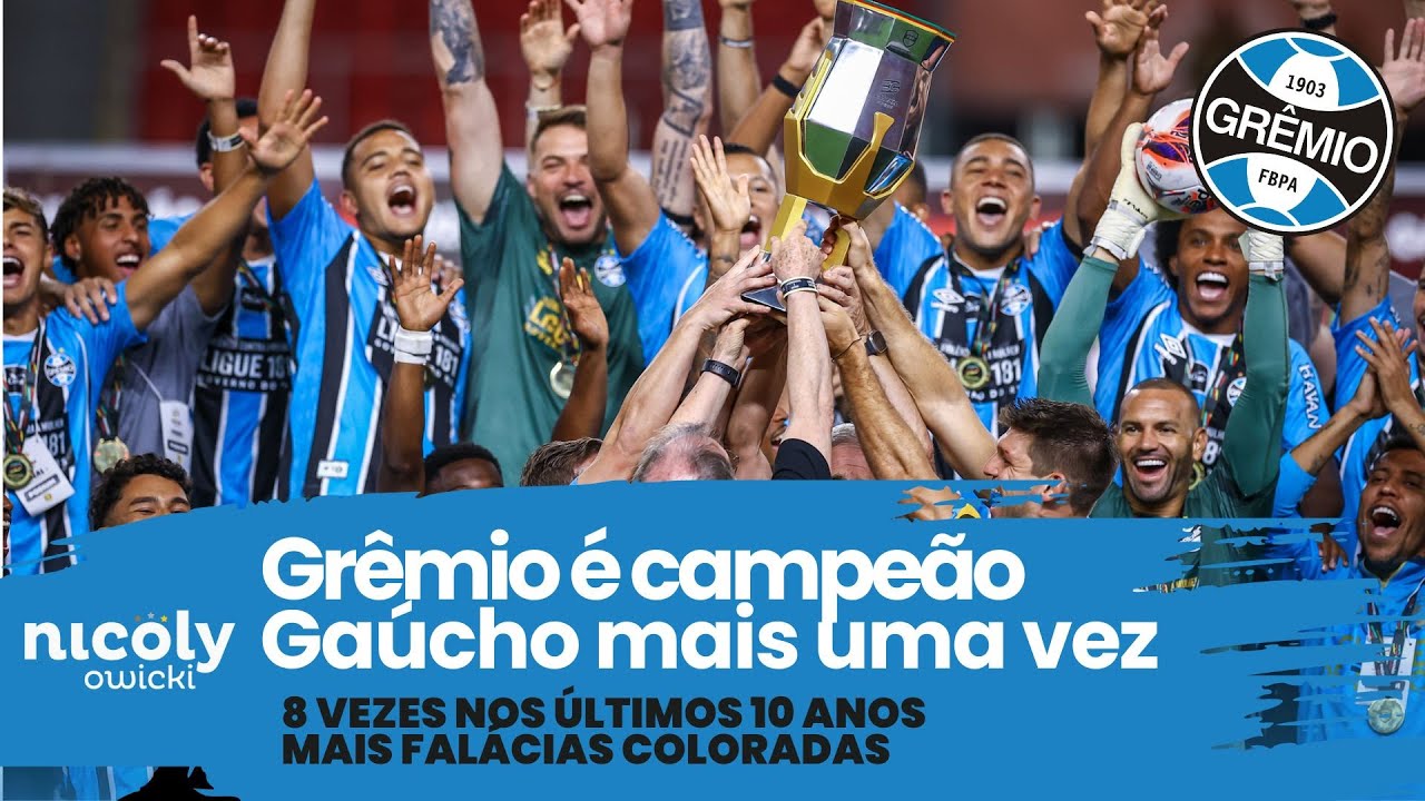 GRÊMIO É CAMPEÃO GAÚCHO | 8 VEZES EM 10 ANOS | MAIS FALÁCIAS COLORADAS