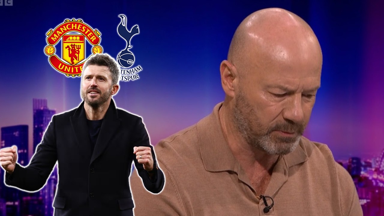 Alan Shearer Analysis on Michael Carrick Winning Tactics Man United vs Tottenham  2-0 MOTD