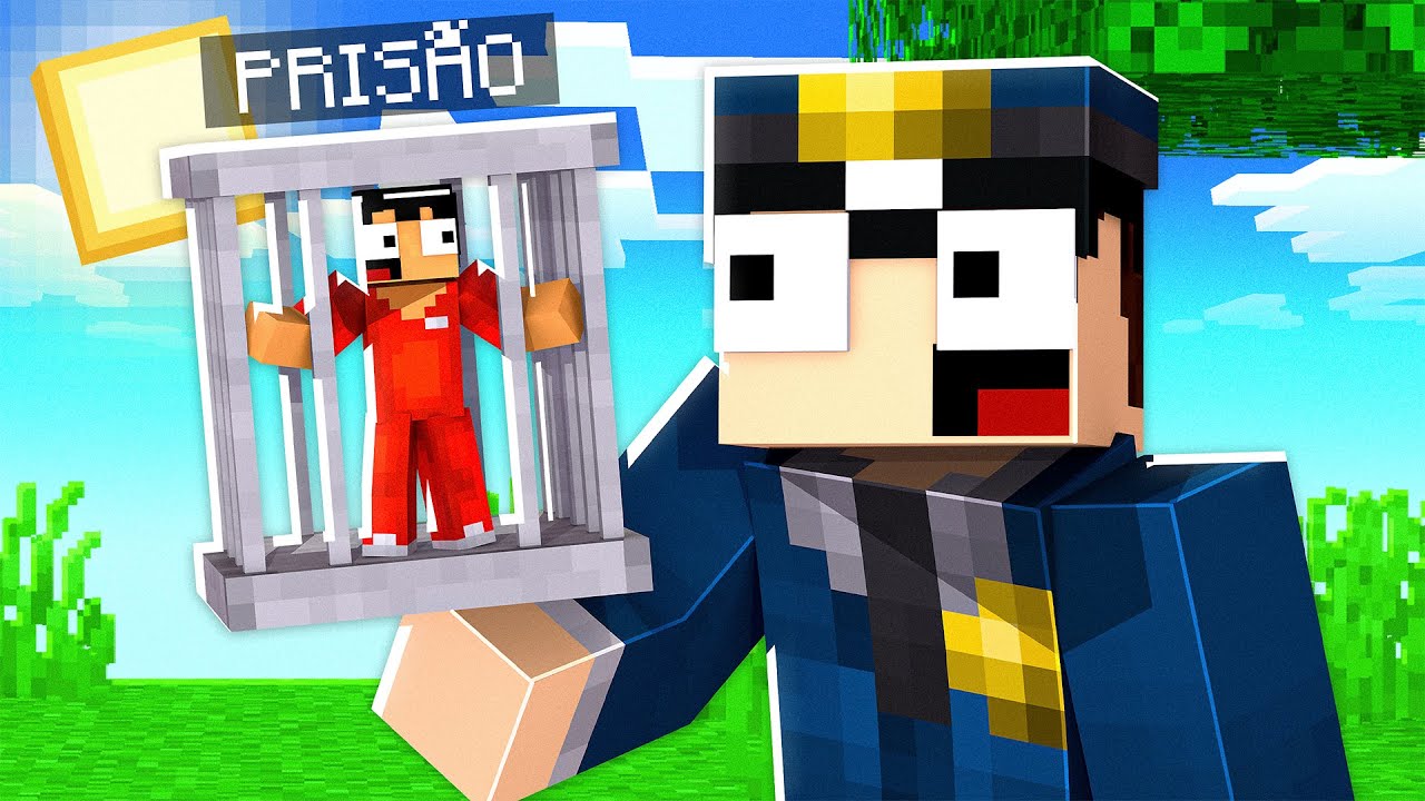 PRENDI meus amigos na MENOR PRIS&Atilde;O do MINECRAFT! 👮