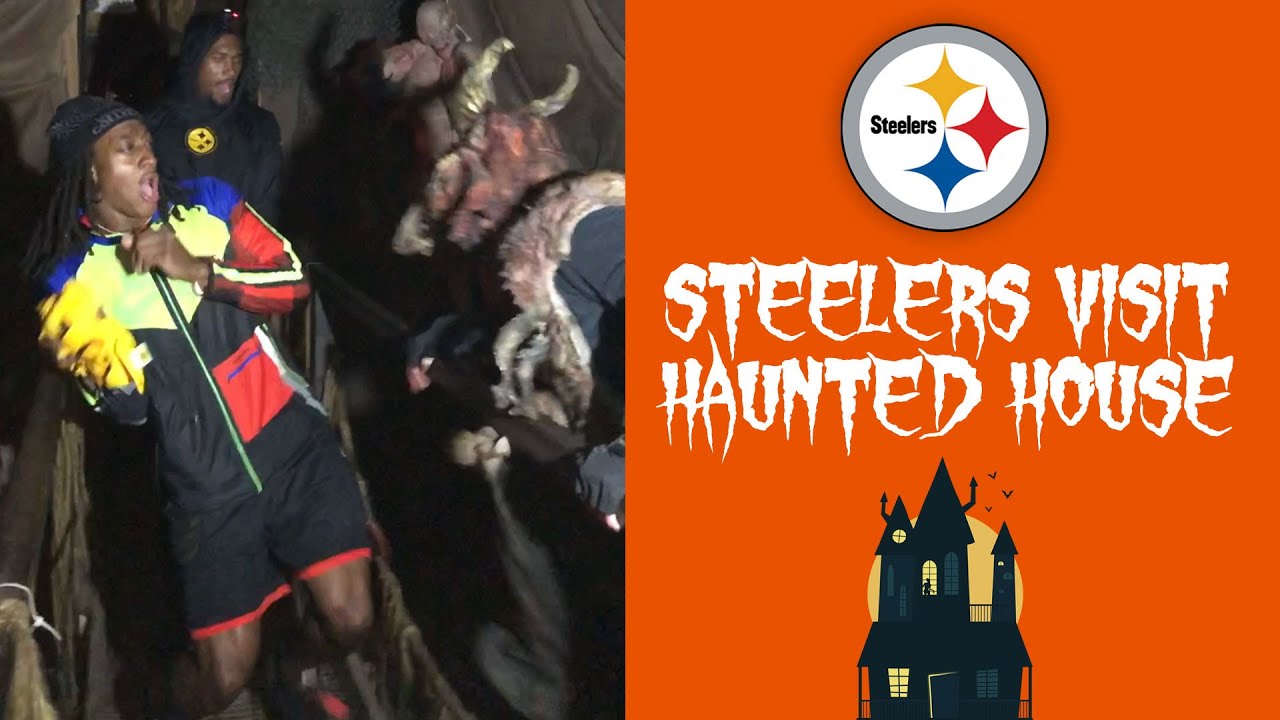 Steelers players SPOOKED at Haunted House, try to escape by finding hidden Terrible Towels