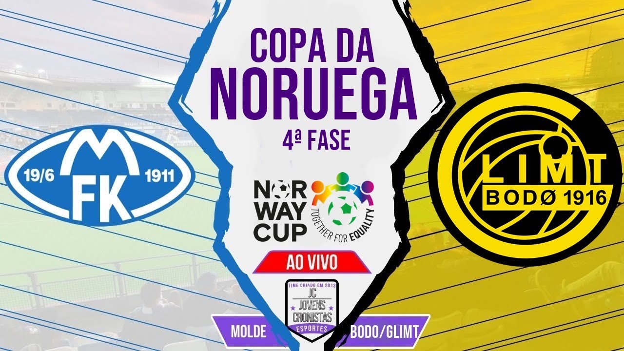Futebol no JC: Molde FK x Bodo/Glimt | Copa da Noruega | 4ª Fase | Narração AO VIVO