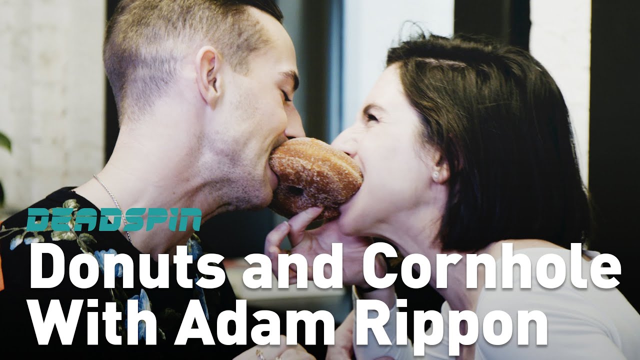 Donuts and Cornhole With Adam Rippon