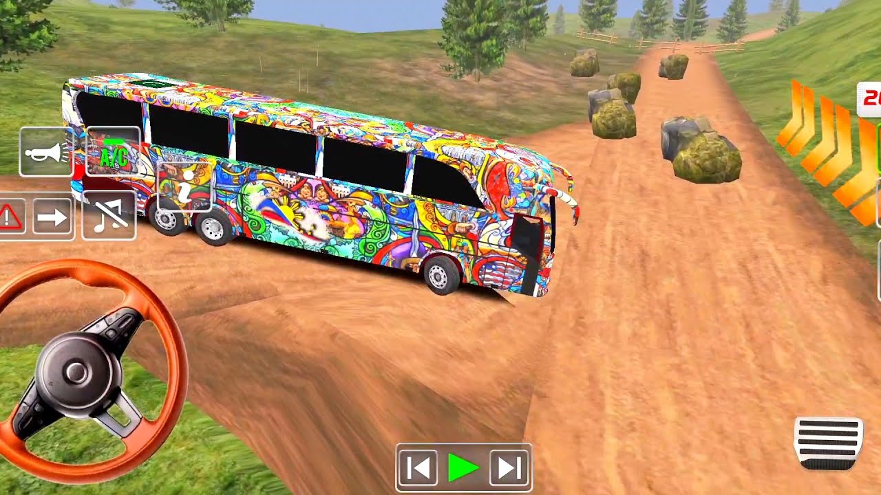Coach Bus Simulator India Off-road Driving Bus Game | New Update 2025 Full Gameplay Video Part #100
