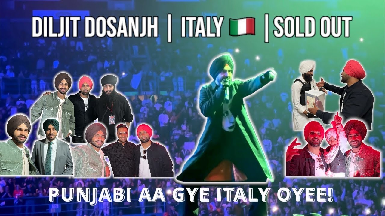Diljit Dosanjh LIVE 🇮🇹 Milan Italy | Dil-Luminati Tour | Punjabi Vlog #diljitdosanjh