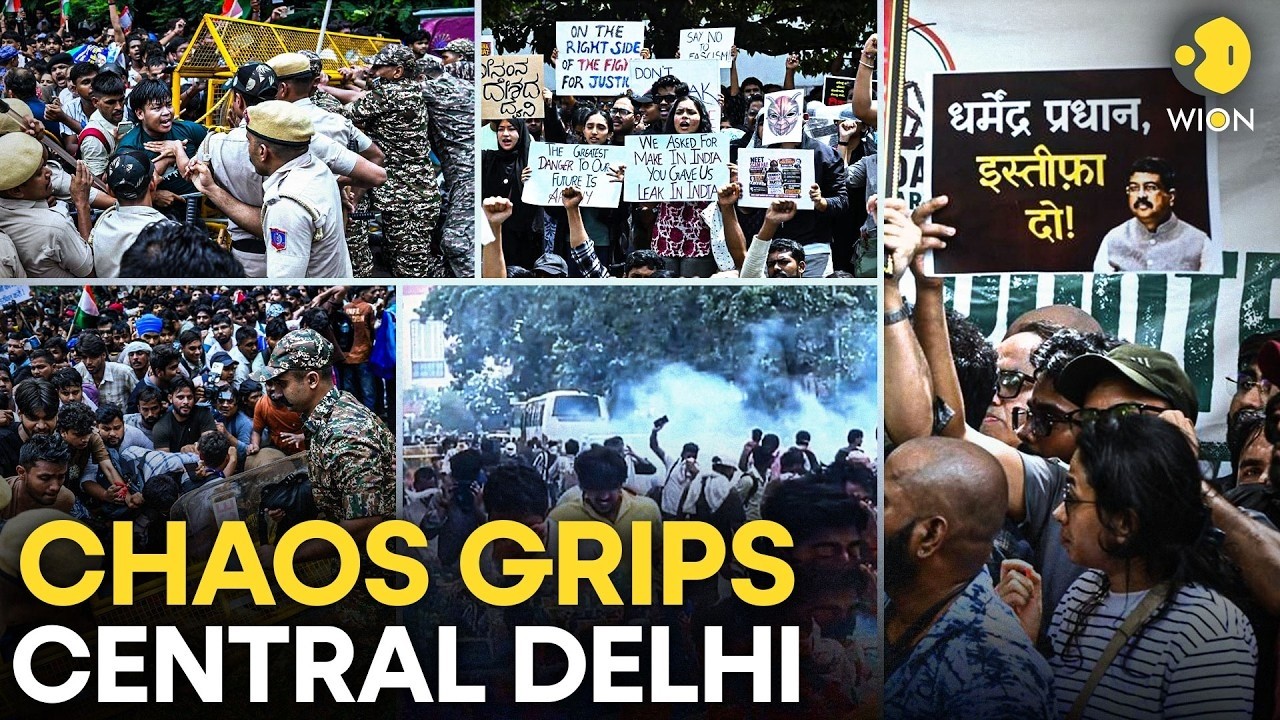 CJP Protests LIVE: Violent Clashes Rock CJP Protest; Police Fire Tear Gas Near Jantar Mantar | WION
