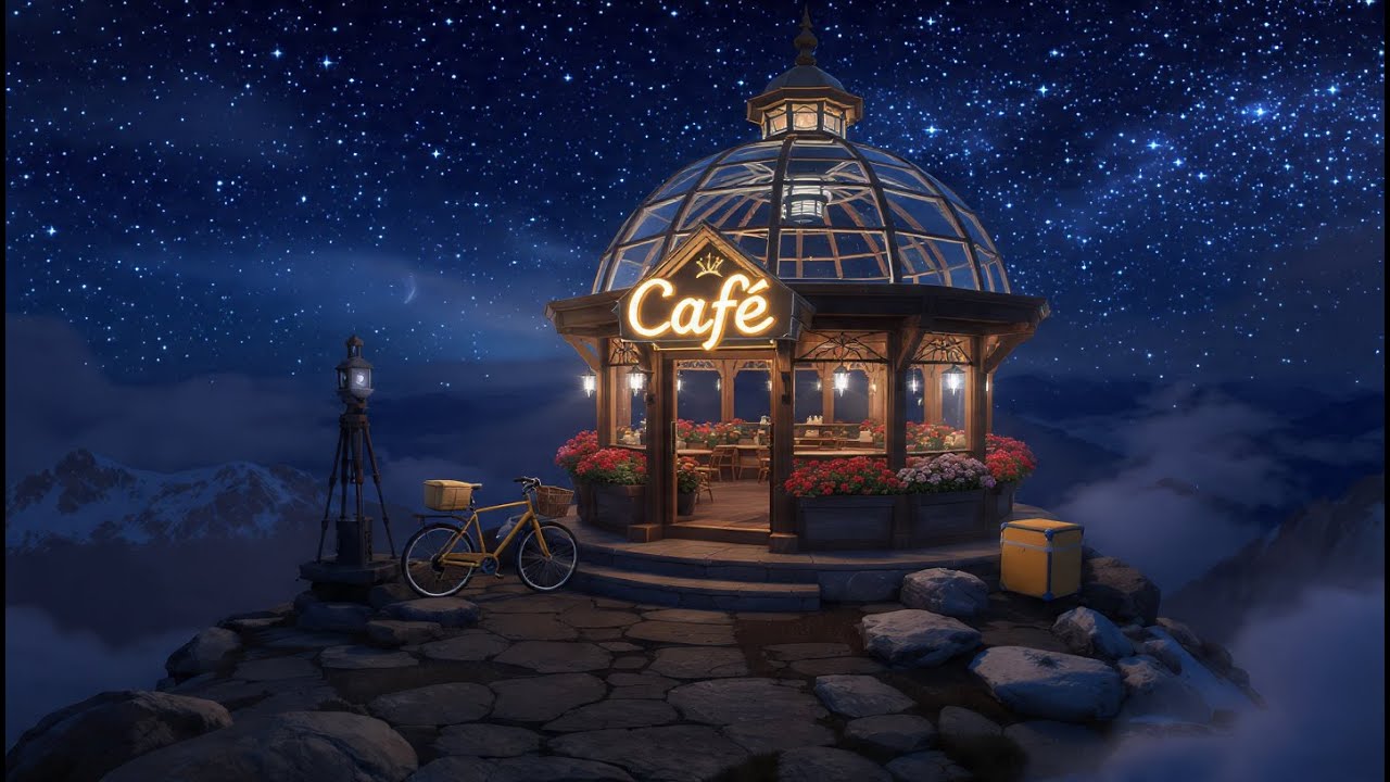 Midnight Focus Music | Cozy Cafe