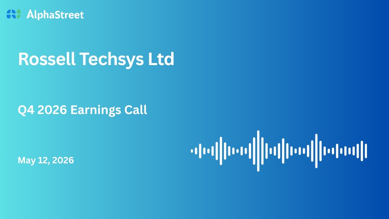 Rossell Techsys Ltd. &ndash; telekonferencja dotycząca wynik&oacute;w finansowych za IV kwartał roku obrotoweg...