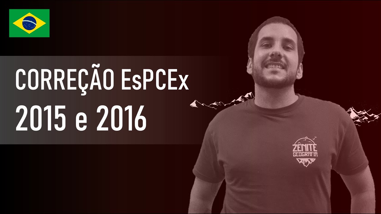 Geografia EsPCEx - Correção Prova 2015 e 2016