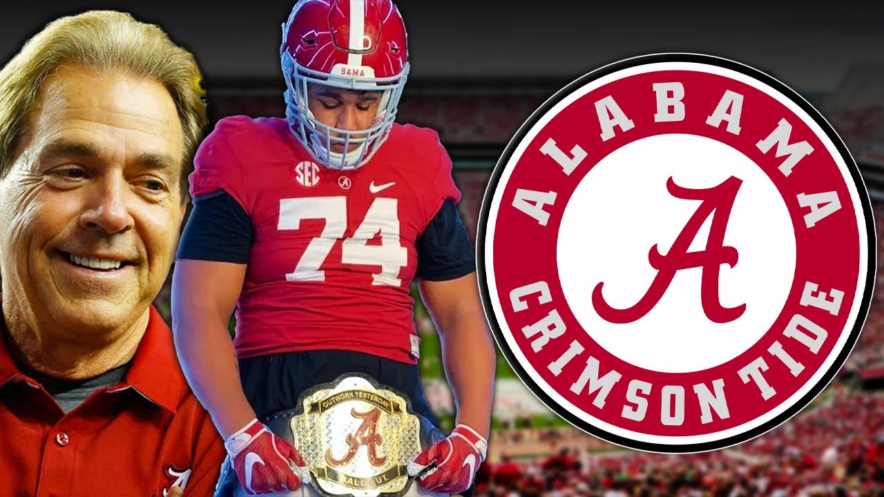 The #1 BIGGEST SCARIEST Offensive Tackle Just Committed To Alabama Crimson Tide