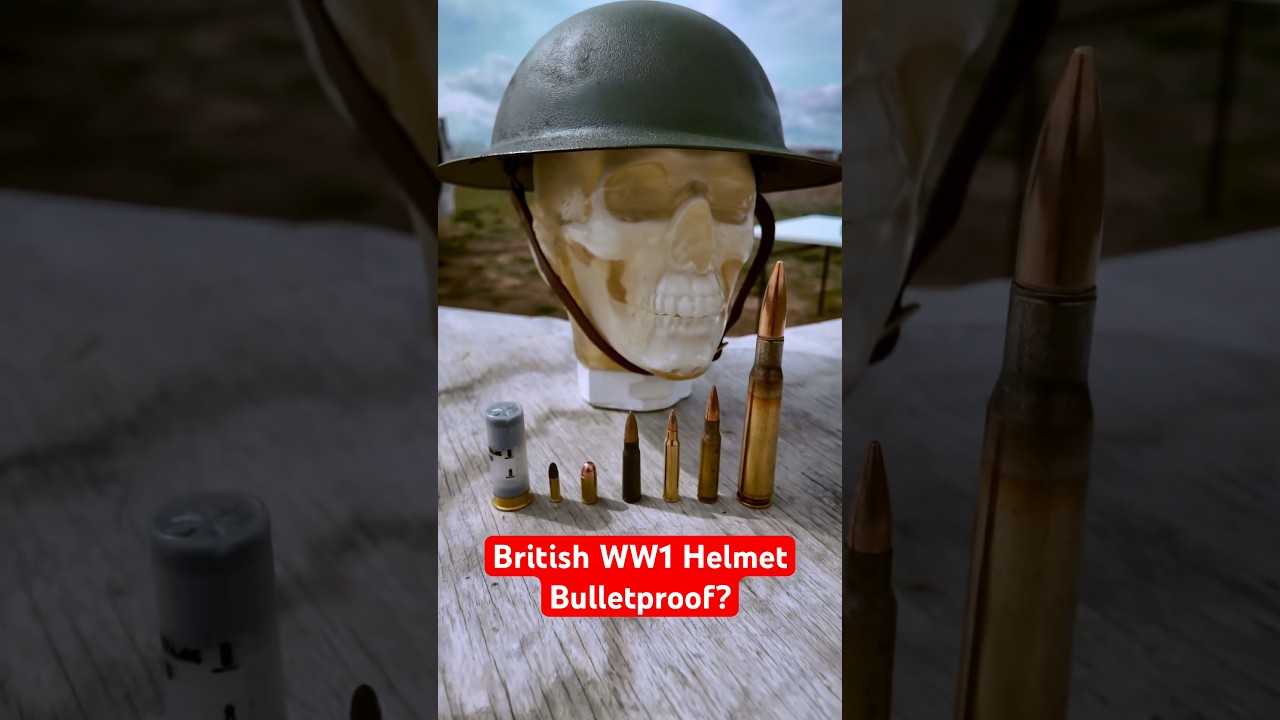 WW1 British Brodie (Doughboy) Helmet BULLETPROOF? *Test* (Shocking Damage)