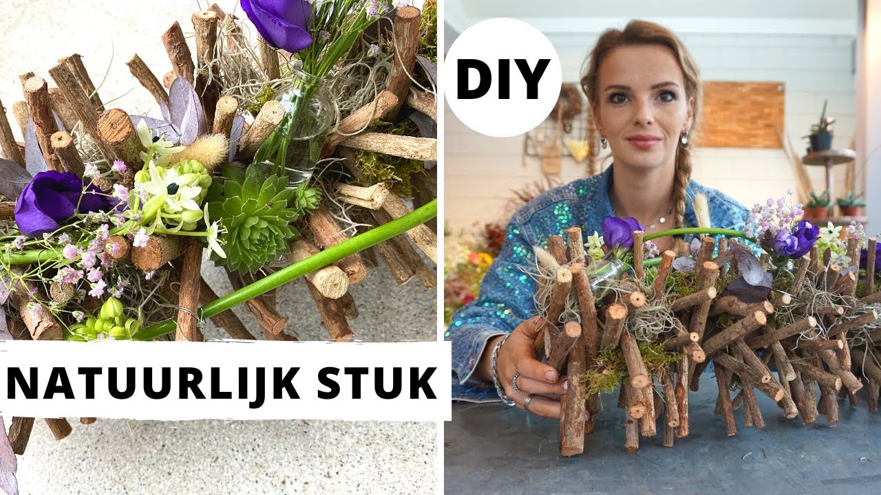 NATUURLIJK APART BLOEMSTUK 🌸| Cursus bloemschikken | Les #14 | Carlein Tukkers