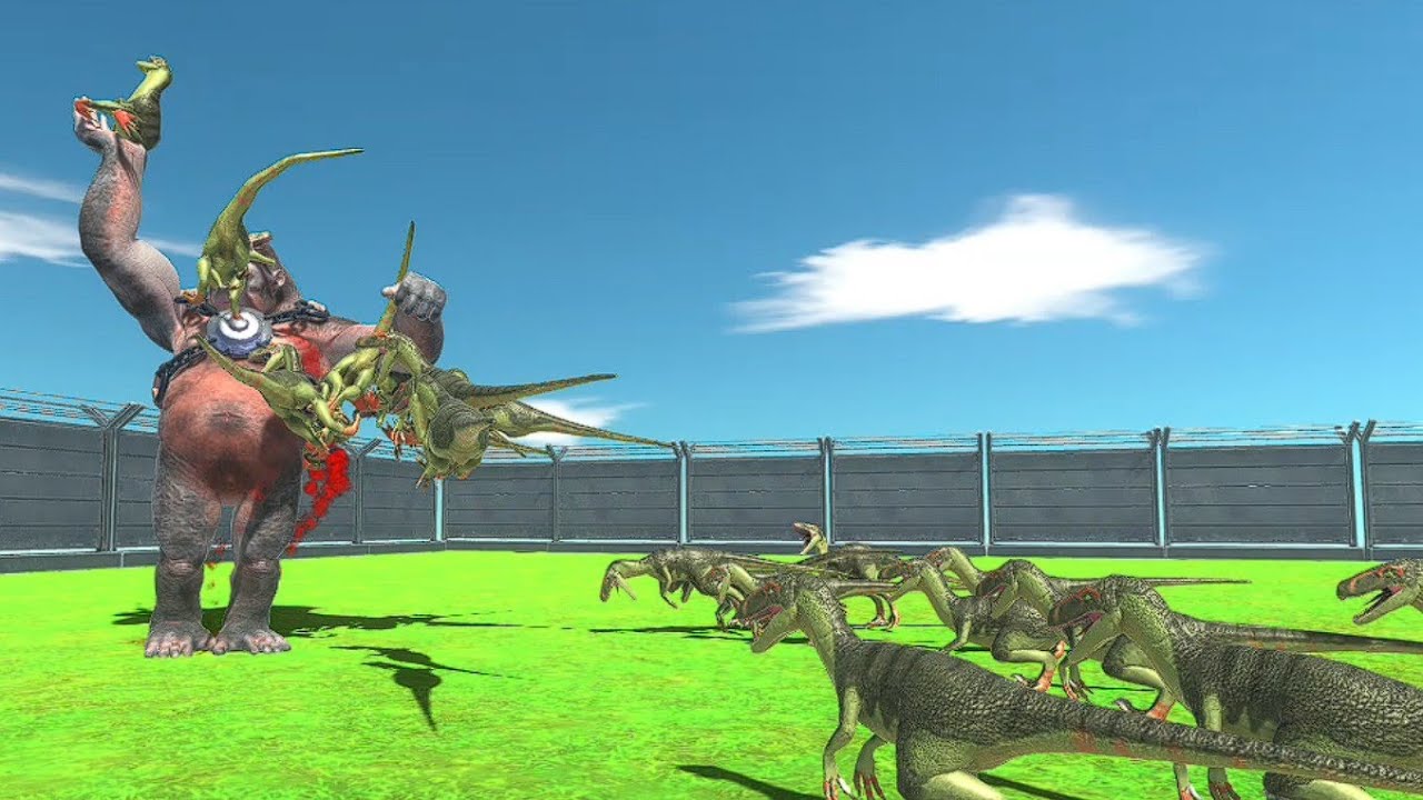 MUTANT PRIMATE GORILLA VS CARNIVORES DINOSAUR -ARBS