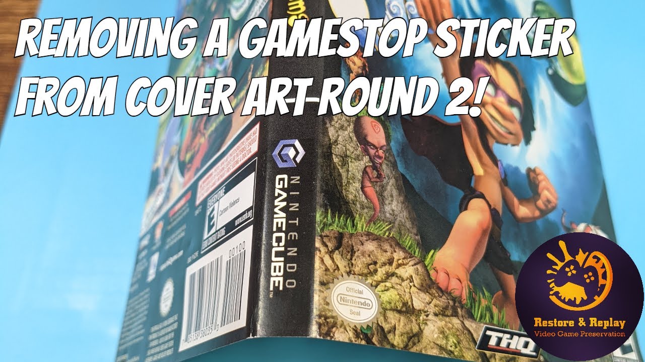 Removing a GameStop sticker from cover art Round 2!