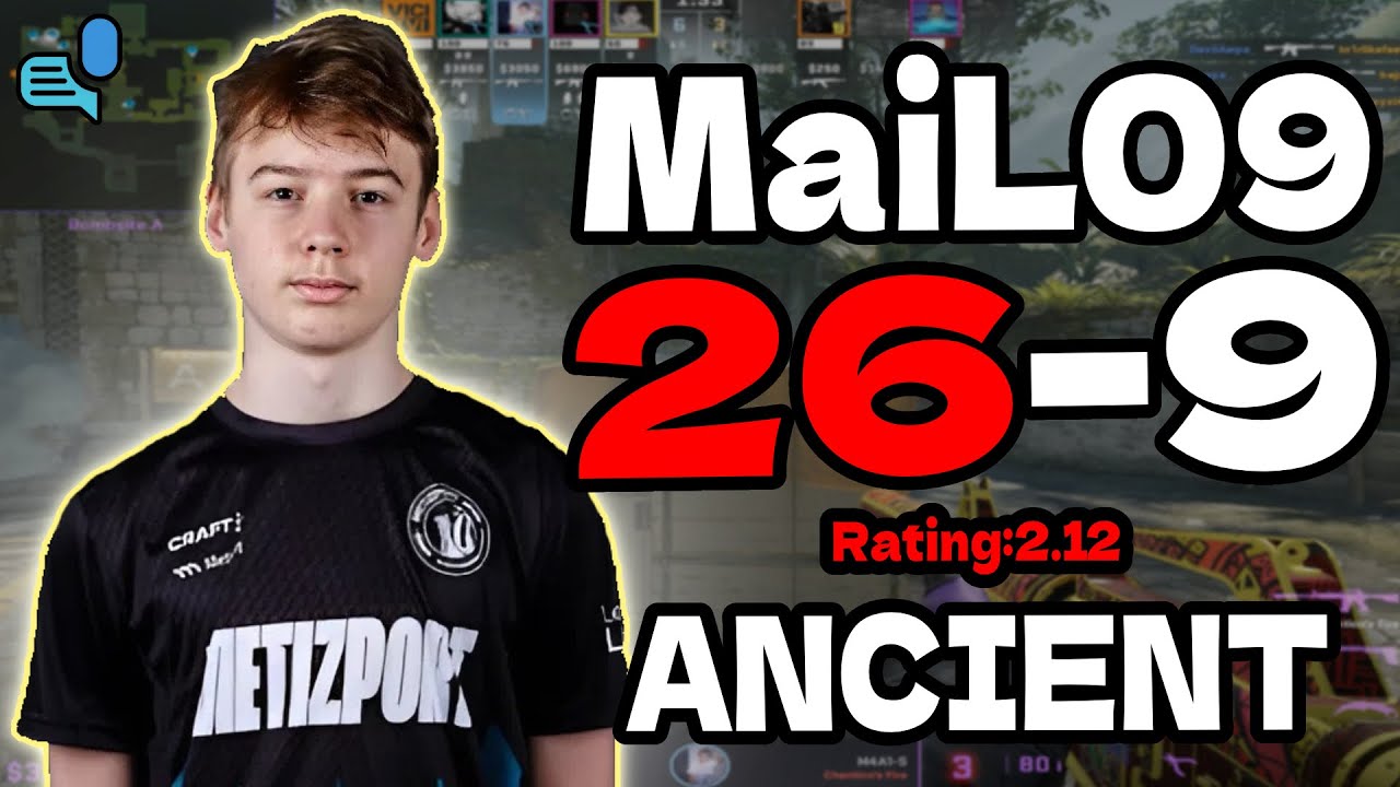 MaiL09 26-9 | +VOICE acncient FACEIT EU Ranked | Rating 2.12 | Jan 5, 2026