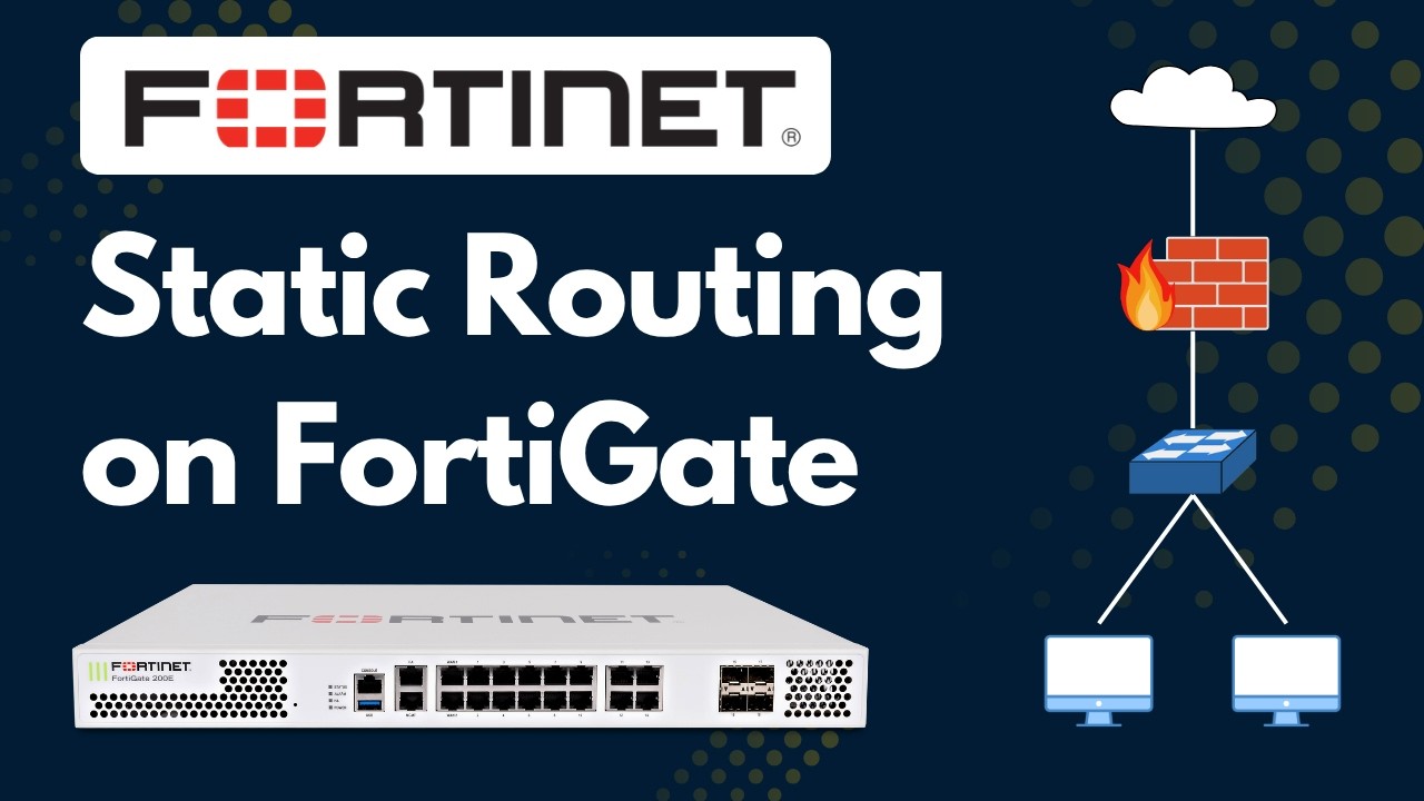Static Routing - FortiGate Firewall Configuration Steps | Fortinet Firewall complete Classes 