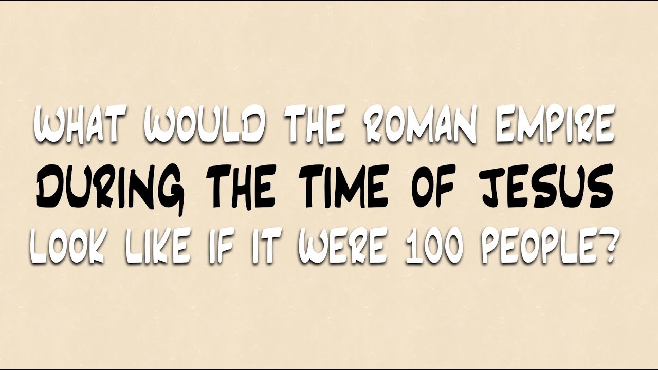 What if the Roman Empire Was 100 People?