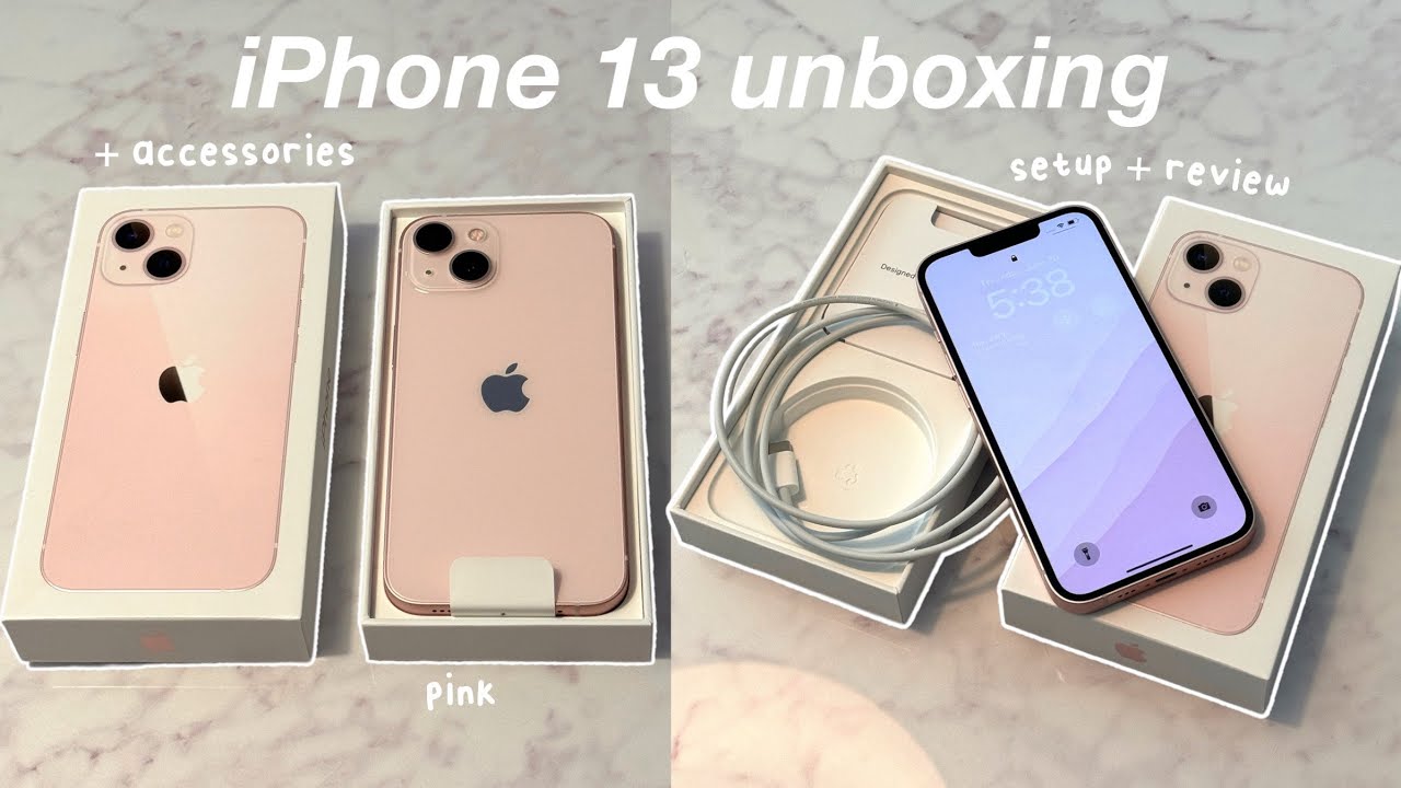 iPhone 13 R&oacute;żowy Unboxing i recenzja 2024 ☁️🤍 (128 GB) + akcesoria