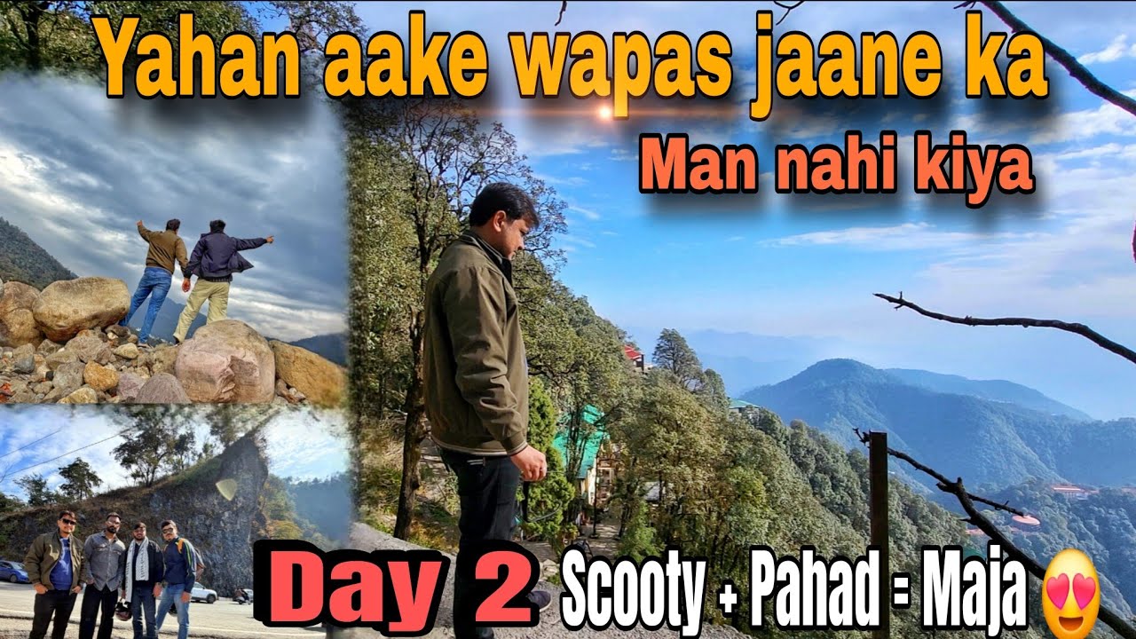 Day 2| Dehradun to Mussoorie & Landour 🏔️ | Scooty Road Trip with Friends | Full Pahadi Vibes